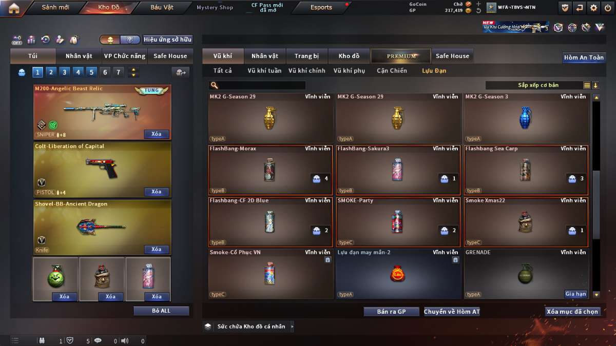 shop acc cf uy tin gia re